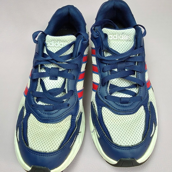 Adidas Men’s Size 8 Blue Red Running Sneakers Athletic EU 41.5 - Picture 3 of 8